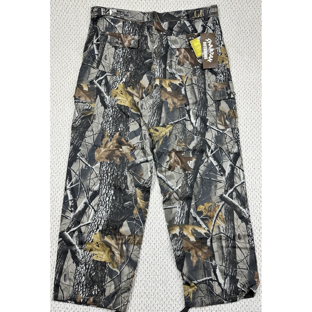 NEW Spartan Outdoors Hunting Pants Mens 2XL Realtree Camo Cargo Adjustable Sides